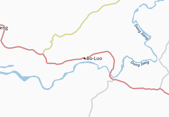 Karte Stadtplan Bo-Luo