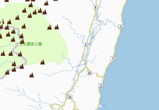 Karte Stadtplan Jhuosi