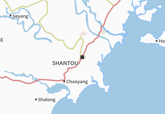 Mapa Shantou