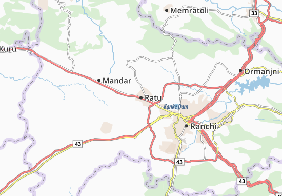 Karte Stadtplan Ratu