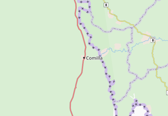 Karte Stadtplan Comilla