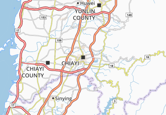 Mapa Chiayi