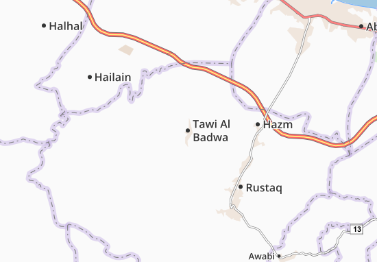 Mapa Tawi Al Badwa