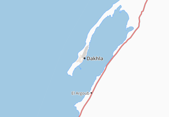 Mapa Dakhla