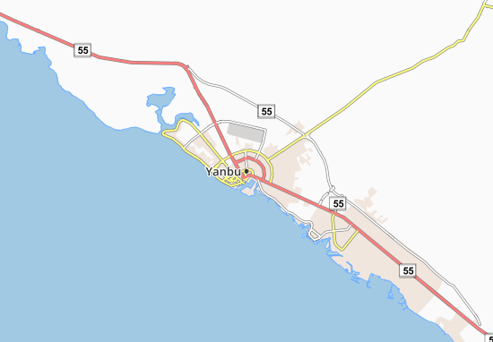 Karte Stadtplan Yanbu