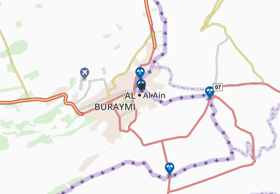 Kaart Plattegrond Al Ain Oasis