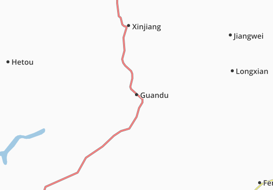 Karte Stadtplan Guandu