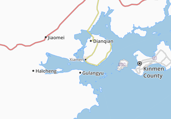 Mapa Xiamen