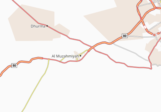 Kaart Plattegrond Al Muzahmiyah