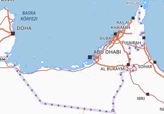 Mapa Al-ʿImārāt al-ʿArabīyah al-Muttaḥidah