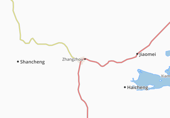 Mapa Zhangzhou