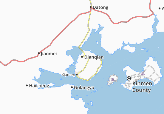 Karte Stadtplan Dianqian
