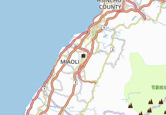Karte Stadtplan Miaoli