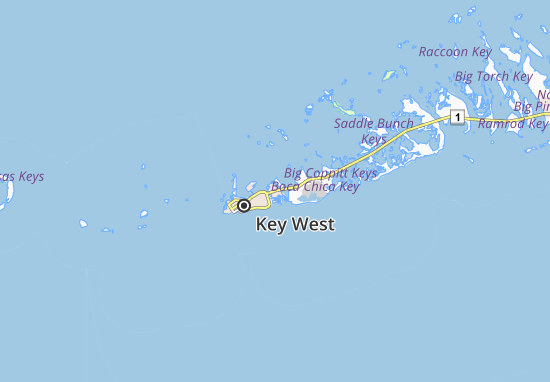 Mapa Stock Island