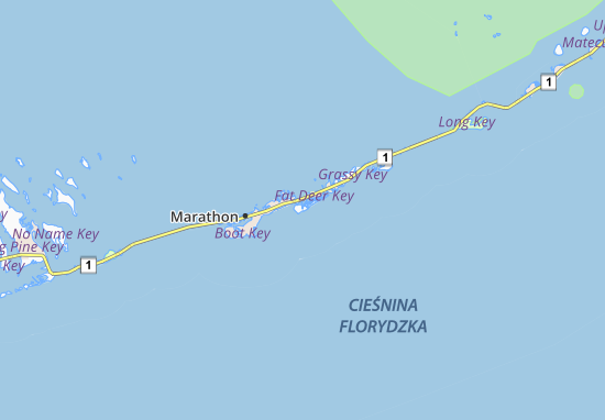 Mapa Key Colony Beach