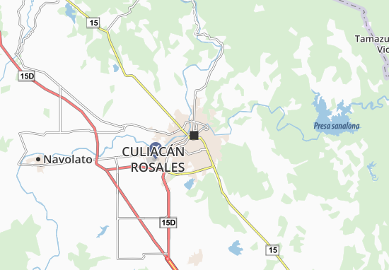 Mapa Culiacán Rosales