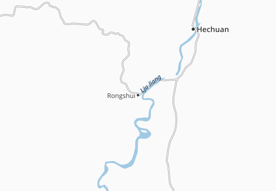 Mapa Rongshui
