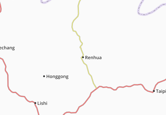 Kaart Plattegrond Renhua