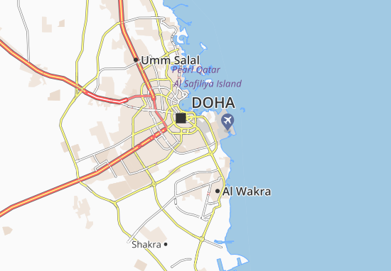qatar airport map