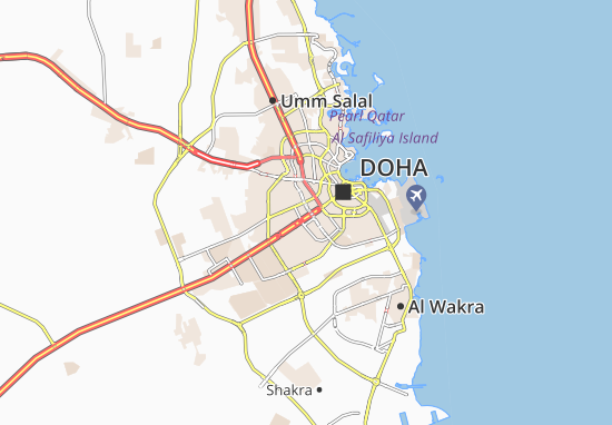 Karte Stadtplan Doha Garden