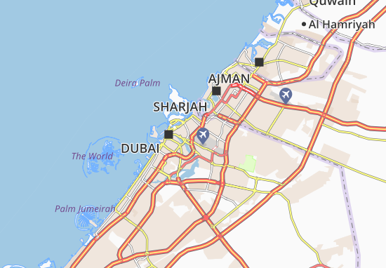 Karte Stadtplan Al Khabeesi