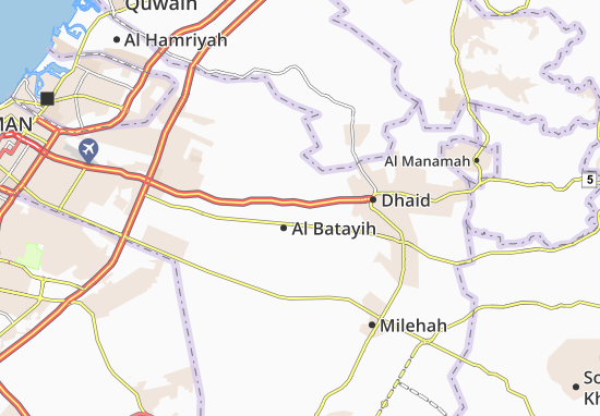 Karte Stadtplan Al Batayih
