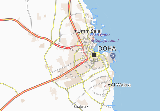Karte Stadtplan Fereej Al Ameer