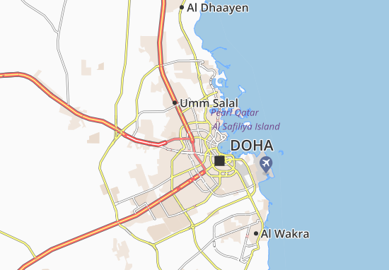 Karte Stadtplan Madinat Khalifa North