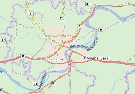 Mapa Benares