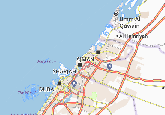 Karte Stadtplan Al Gulayaa