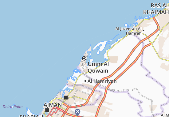 Mapa Umm Al Quwain