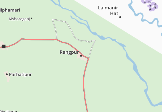 Karte Stadtplan Rangpur