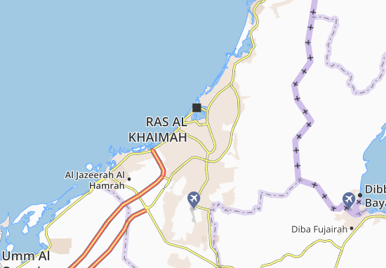 Mapa Al Dhait North