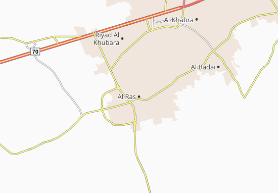 Karte Stadtplan Al Ras