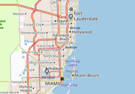 Carte-Plan North Miami Beach