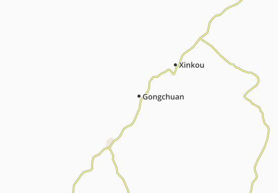 Karte Stadtplan Gongchuan