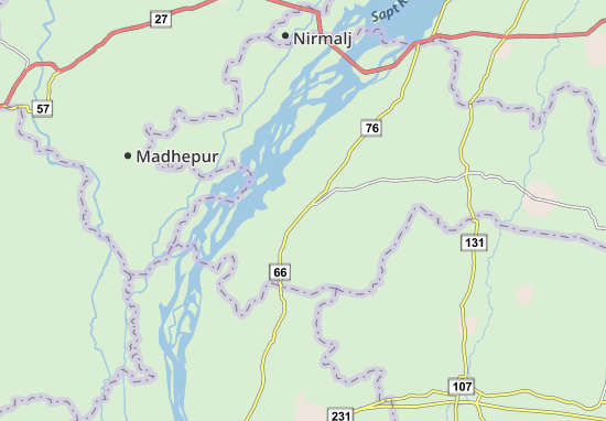 Karte Stadtplan Supaul