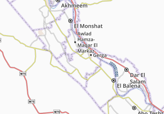 Karte Stadtplan Kherafet Gerga