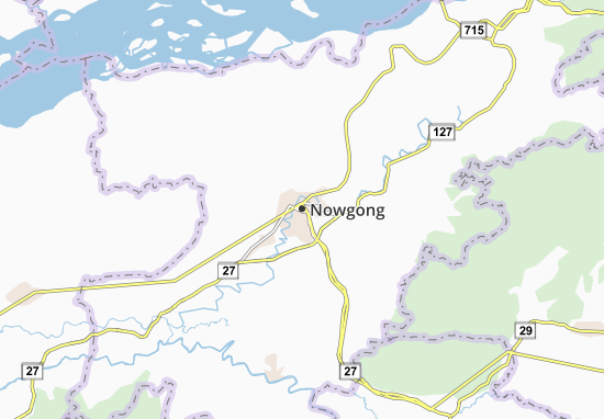 Karte Stadtplan Nowgong