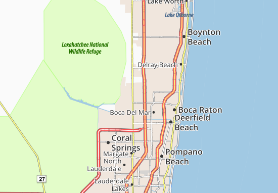 Kaart Plattegrond Hamptons at Boca Raton
