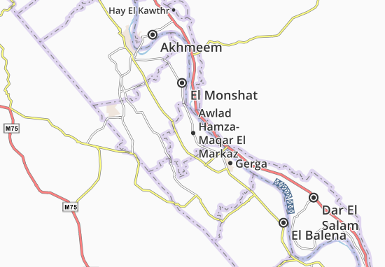Awlad Hamza-Maqar El Markaz Map