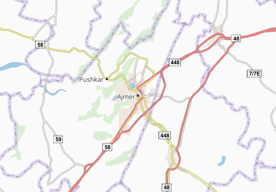 Mapa Ajmer