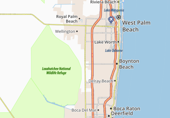 Karte Stadtplan Sunshine Parkway