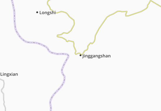 Mapa Jinggangshan