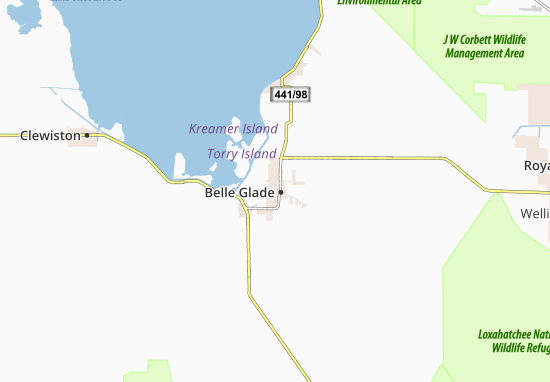 Mapa Belle Glade