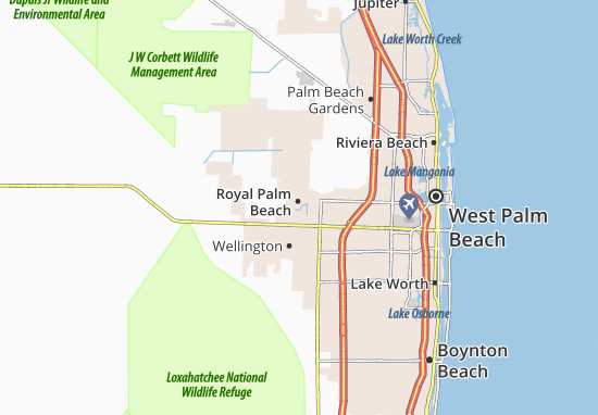 Karte Stadtplan Royal Palm Beach