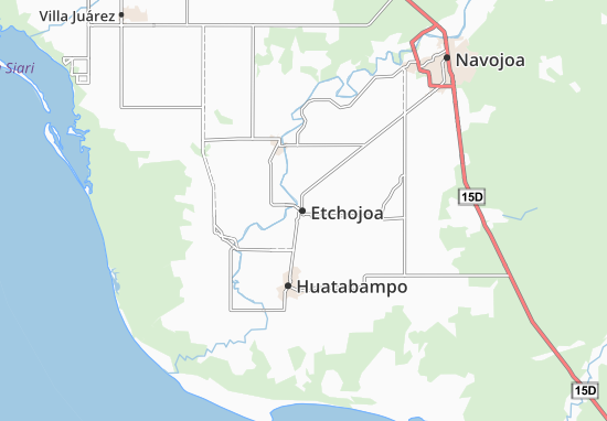 Mapa Etchojoa