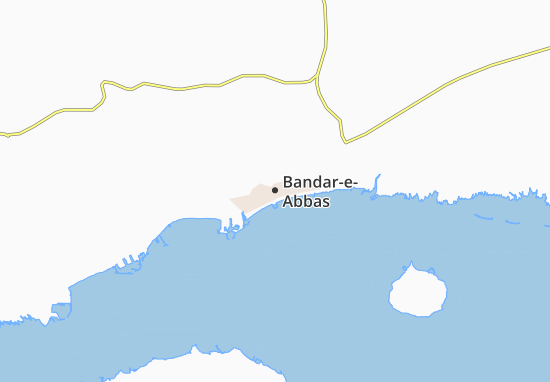 Kaart Plattegrond Bandar-e-Abbas