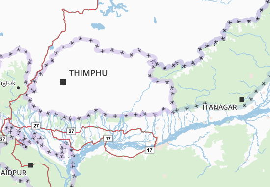 Mapa Mongar