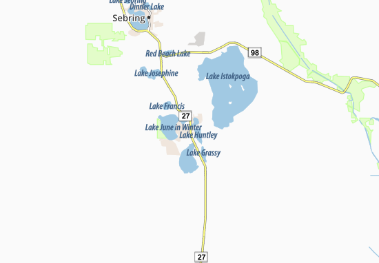 Mapa Lake Placid